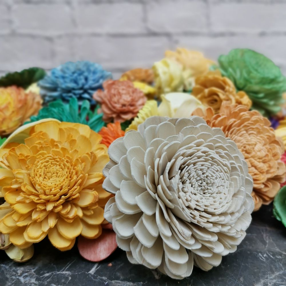 200pcs Sola Wood Flower Assortment, dried flowers for flower reed diffuser.