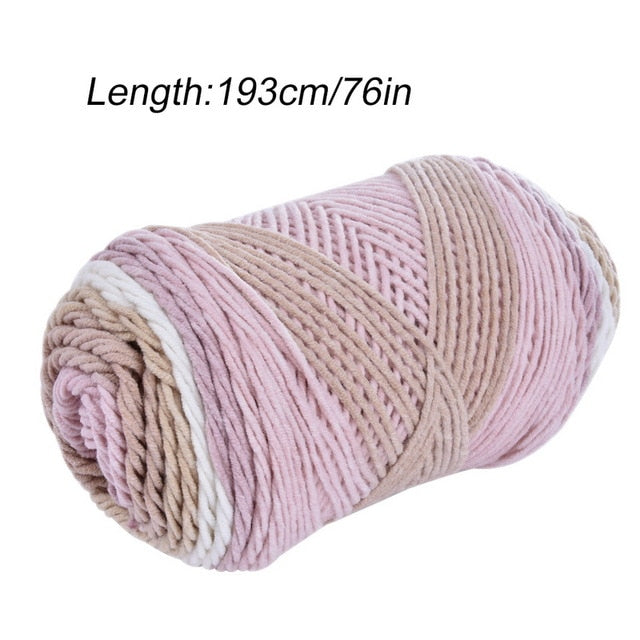 10Pcs=500g natural silk milk cotton yarn thick yarn for knitting baby wool crochet yarn weave thread