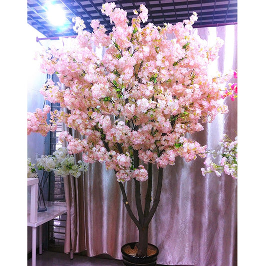 160 heads silk cherry blossom silk artificial flower bouquet artificial cherry blossom tree for home decor for DIY wedding decor