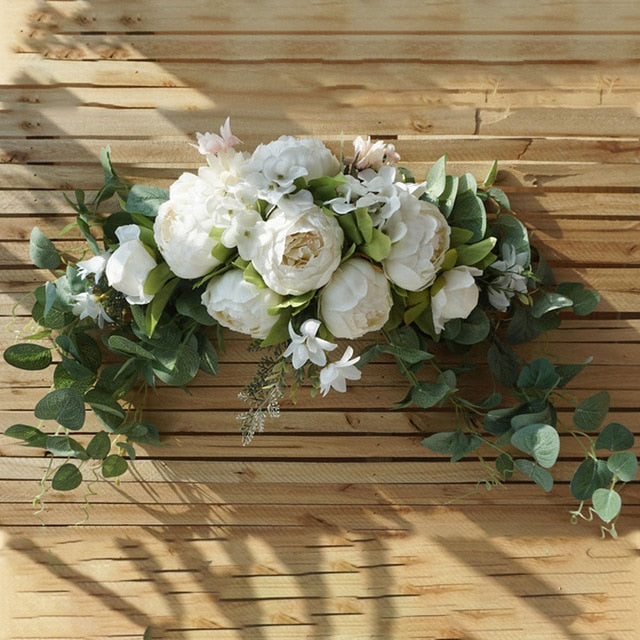 75CM Artificial Silk Flowers Swag Slim Table Centrepiece Home Wedding Arch Decor Fake Flowers Hanging Garland Wall New M17